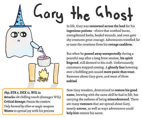 Gary the Ghost Preview