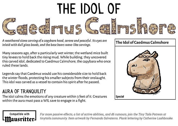 The Idol of Caedmus Calmshore Preview